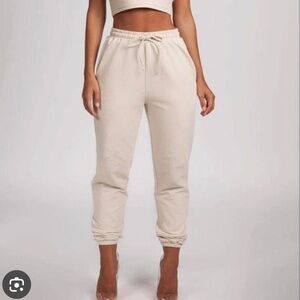 Meshki White Joggers